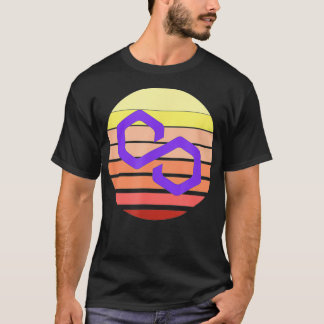 T-shirt Logo Cryptocur en Polygone MATIQUE