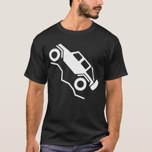 T-shirt Logo d'accrochage de roche hors ligne 4wd (Devant)