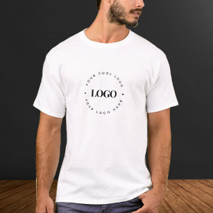T-shirt Logo d'affaires circulaire personnalisé minimalist