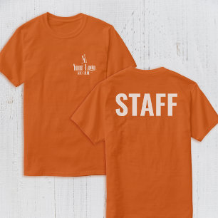 T-shirt Logo dans la poche poitrine dos du personnel