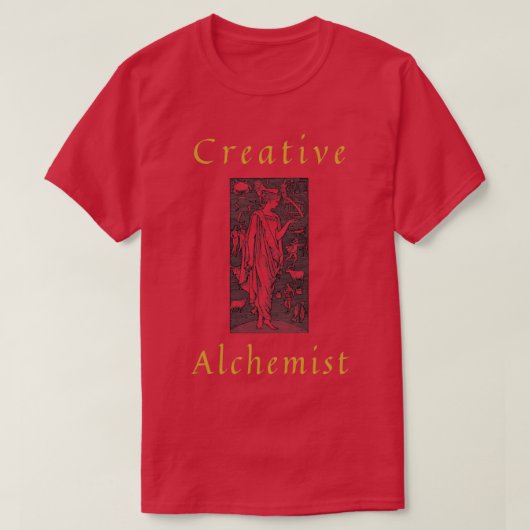 T-shirt Logo d'astrologie alchimiste créative (Design devant)
