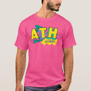 T-shirt Logo d'Athènes Grèce Retro 90s