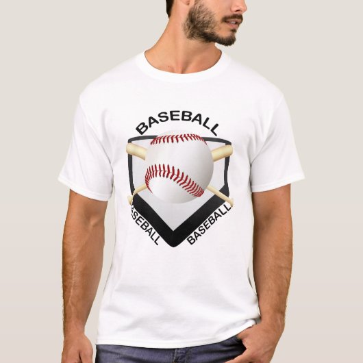 T-SHIRT LOGO DE BASE-BALL (Devant)