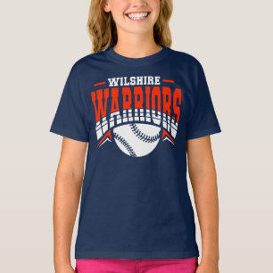 T-shirt Logo de base-ball blanc Wilshire Warriors