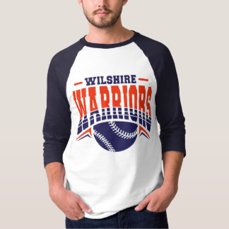 T-shirt Logo de base-ball de la marine Wilshire Warriors