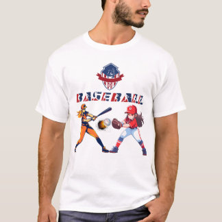 T-shirt Logo De Baseball, Conception De Sports Personnalis