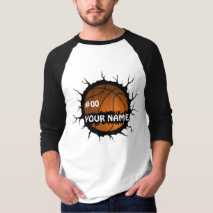 T-shirt Logo de basket-ball, Basketball Nom personnalisé