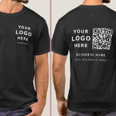 T-shirt Logo de Black Custom moderne et code QR