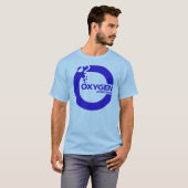 T-shirt Logo de bleu de l'oxygène (Devant entier)