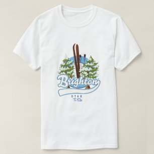 T-shirt logo de Brighton Utah pour skier