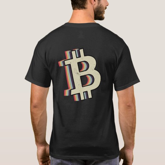T-shirt Logo de chiffrement bitcoin moderne (Dos)