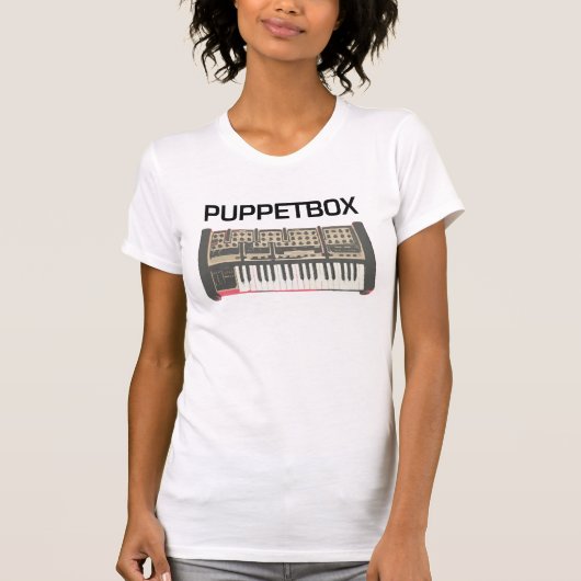 T-shirt Logo de clavier de Puppetbox (dames) (Devant)