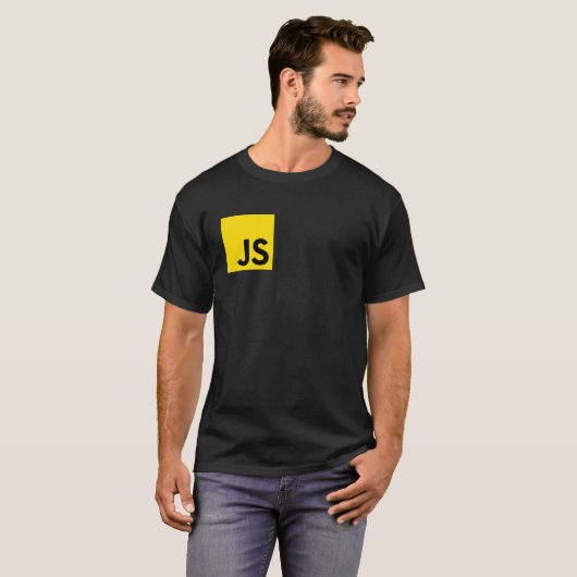 T-shirt Logo de codage du programmeur JS (Devant entier)