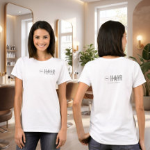 Logo de coiffeur minimaliste blanc pour employés e