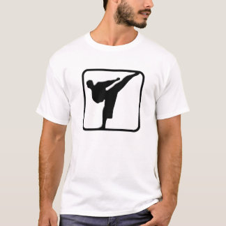 T-shirt Logo de coup-de-pied de karaté d'arts martiaux