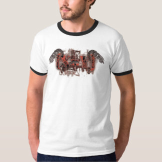 T-shirt Logo de crâne et d'armes à feu