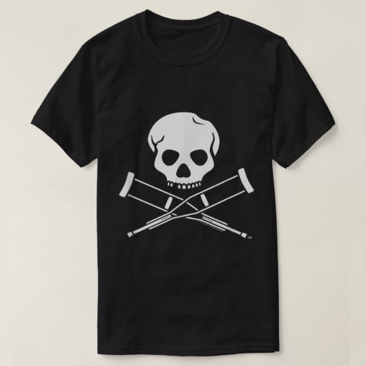 T-shirt Logo De Crâne Et De Cruches (Design devant)
