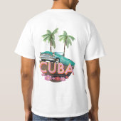 T-shirt Logo de Cuba Classic Car (Dos)