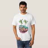 T-shirt Logo de Cuba Classic Car (Devant entier)