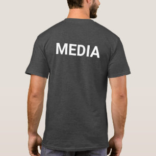 T-shirt Logo de déplacement gris de l'équipe média