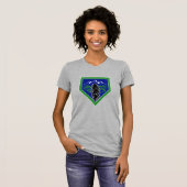 T-shirt Logo de diamant de baseball Cascadia (Devant entier)