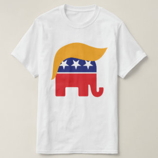 T-shirt Logo de Donald Trump Hair GOP Elephant