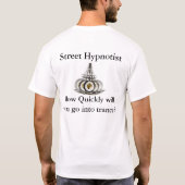 T-shirt Logo de double d'hypnotiseur de rue (Dos)