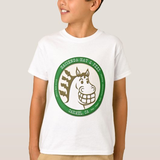 T-shirt Logo de foin et d'alimentation de Hacienda (Devant)