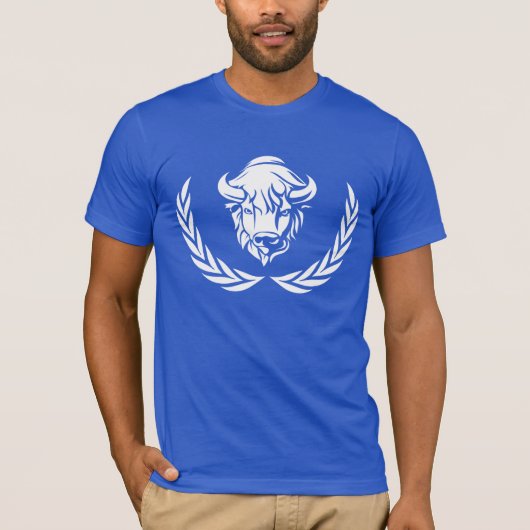 T-shirt logo de fonctionnaire de maison de buffle (Devant)
