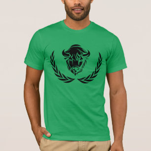 T-shirt logo de fonctionnaire de maison de buffle