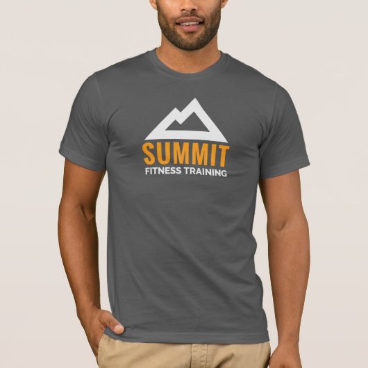 T-shirt Logo de formation de forme physique de sommet (Devant)