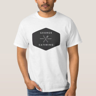 T-shirt Logo de Fourchette et Couteau Croisés Vintage pour