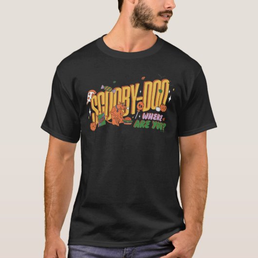 T-shirt Logo de friandise d'Halloween de Scooby-Doo (Devant)