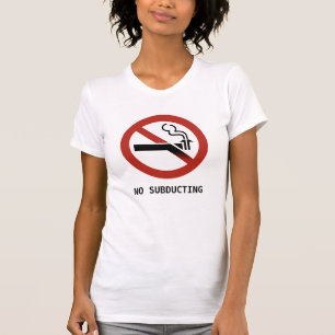 T-shirt Logo de géologie de zone de subduction drôle