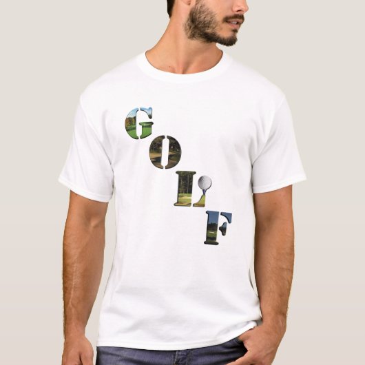T-shirt Logo De Golf Avec Bal De Golf, (Devant)
