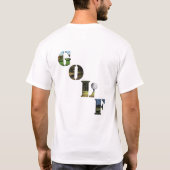T-shirt Logo De Golf Avec Bal De Golf, (Dos)