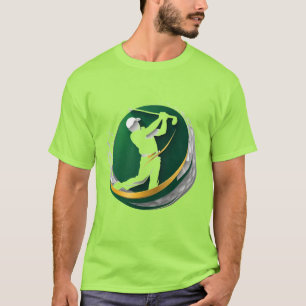 T-shirt Logo de golf avec une silhouette en swing