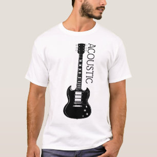 T-shirt Logo de guitare acoustique