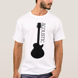 T-shirt Logo de guitare acoustique