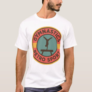 T-shirt Logo de Gymnastique Rétro – Conception de Sport Vi
