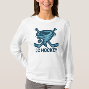 T-shirt Logo de hockey QC Tornado - Villes Quad Ventilateu