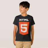 T-shirt Logo de HTML 5 (Devant entier)