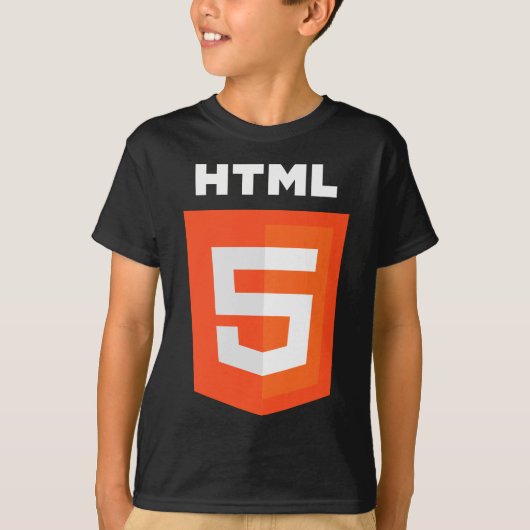 T-shirt Logo de HTML 5 (Devant)