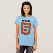 T-shirt Logo de HTML 5 (Devant entier)