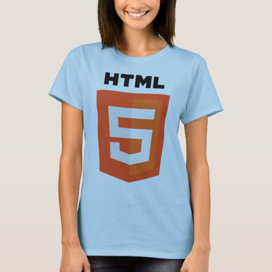 T-shirt Logo de HTML 5 (Devant)