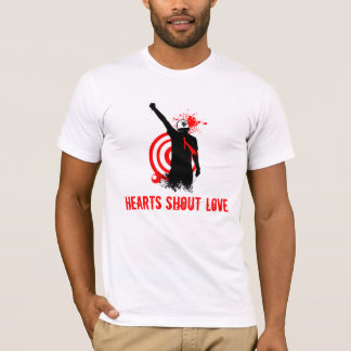 T-shirt Logo de la chemise des hommes d'amour de cri de