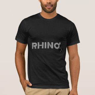 T-shirt Logo de la lettre rhinocéros - O avec Silhouette d