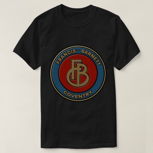 T-shirt Logo de la moto britannique Francis Barnett (Design devant)