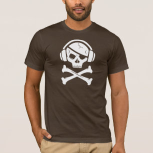 T-shirt Logo de la piraterie anti-RIAA de pirate de
