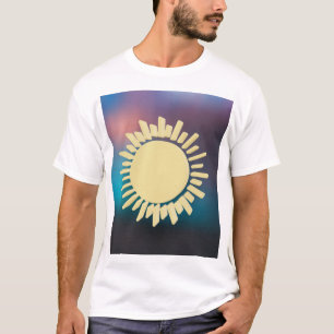 T-shirt Logo de la radiance du soleil doré.